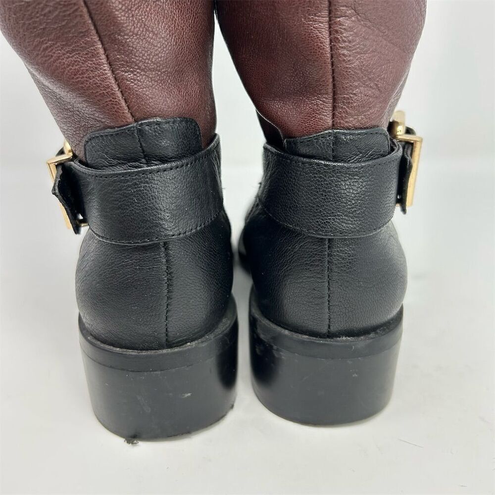 Vince Camuto Leisha Women's Knee High Riding Boots Black and Red Size 7M - Picture 11 of 14